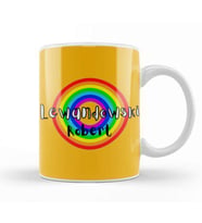 Robert Lewandowski  Retro Rainbow Style Kupa Bardak Porselen