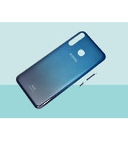 Tkgz - Infinix HOT 8 FULL KASA Arka Kapak Batarya Kapağı - SİYAH MAVİ