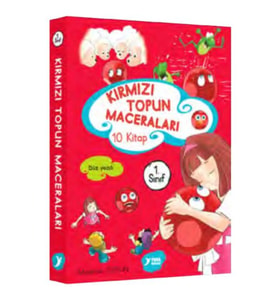 Kırmızı Topun Maceraları 1. Sınıf Renkli Heceli Düz Yazı 10