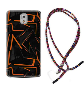 Samsung Note 3 4 5 8 9 20 Ultra 10 Lite Kılıf Boyun Asklı Rasta Silikon Zigzaglar 1651