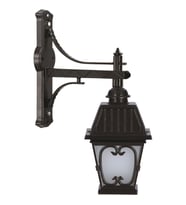 AVONNI BAP-68040-BSY-M2-OP Siyah Boyalı Dış Mekan Aydınlatma E27 Aluminyum Cam 40x23cm