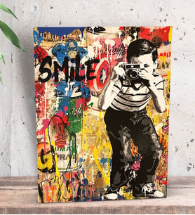 BK Gift Photographer Boy Tasarımlı Dekoratif Mini Kanvas Tablo 15x20cm-1