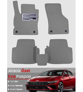 HYUNDAİ ELANTRA (2020-2025) Uyumlu EVA Paspas Tam Set–Araca Özel,Kolay Montaj,Su Geçirmez