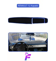 RENAULT 12 KAPAKLI Uyumlu Torpido Örtüsü Yansıma Önleyici Tam Koruma Hızlı Montaj J35