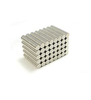 Neodyum Mıknatıs Silindir 6x1mm x 10 adet (Metal)