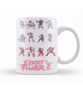 Street Fighter Kupa Bardak  Porselen