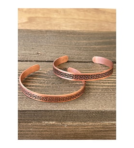 2 Adet El Yapımı Saf Bakır Bilekik , Ayarlanabilir Ölçü 2li Bakır Bileklik