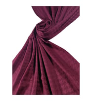 Enba Viskon Jakarlı Kaz Ayağı Desenli Şal 75x190 cm (Bordo)