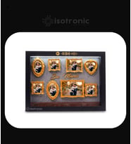 İsotronic Kişiye Özel Fotoğraf Çerçevesi – Biz Müzesi Gri Altın Çerçeve - Beyaz Led