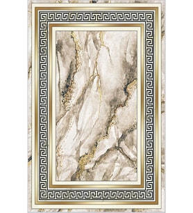 Eliana Home Baskılı, Yıkanabilir Kaymaz Taban Salon Halısı LNA0367 100x150 cm (Bej)