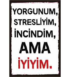 Yazılı Retro Ahşap Poster