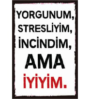 Yazılı Retro Ahşap Poster