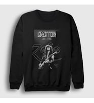 Presmono Unisex Siyah Jimmy Page Led Zeppelin Sweatshirt 431021tt