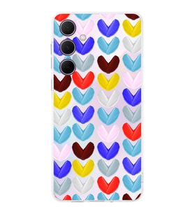 PrintiFy Samsung Galaxy A35 ile Uyumlu Water Color 1  Kamera Korumalı Şeffaf  Kılıf
