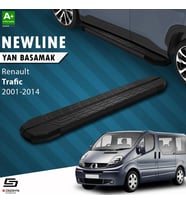 S-Dizayn Renault Trafic 2 Kısa Şase NewLine Siyah Yan Basamak 223 Cm 2001-2014 A+ Kalite