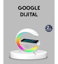 Mey İthalat® Kablosuz Şarjlı Bluetooth Hoparlör Gece Lambası – Nfc, Fm Radyo, Rgb Işık
