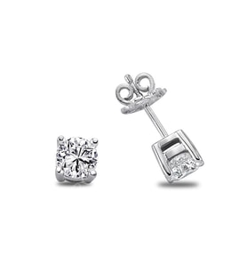 0.20 Karat H-I vs Pırlanta Tektaş Küpe W2PE3362