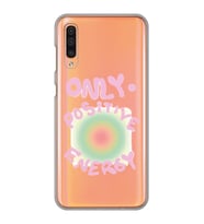 Samsung Galaxy A50 - A30S - A50S Uyumlu Pozitif Enerji Tasarımlı Şeffaf Telefon Kılıfı