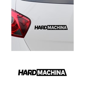 20 X 3 Cm Hard Machine Oto Cam Sticker Araba Sticker (Siyah)
