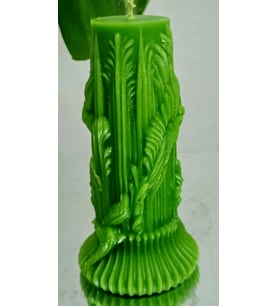 Vintage Vanilya Kokulu Soya Mum - Doğum Günü - Sevgililer Günü - Anneler Günü - Babalar Günü - Aromaterapi (Yeşil)