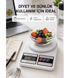 Taşınabilir Hassas Tartı – 5kg Kapasite, 1g Ölçüm, Gram Ve Ons Desteği Yeni Nesil