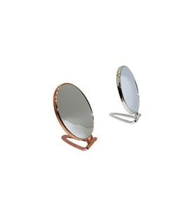 OVAL GOLD - GÜMÜŞ PLS.ÇERÇEVE MAKYAJ AYNASI ÇİFT YÖNLÜ (5343)