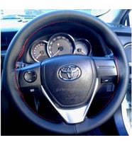 Toyota corolla dikmeli direksiyon kılıfı soft kırmızı ipli kokusuz
