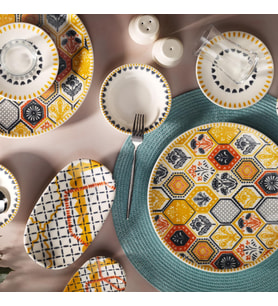 Aryildiz Aryıldız Gala Krem 6 Kişilik 30 Parça Kahvaltı Takımı Db2755