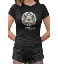 See it All Siyah Kadın Tshirt