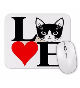 I Lowe Kedi Seni Seviyorum Kedi Mouse Pad.jpg