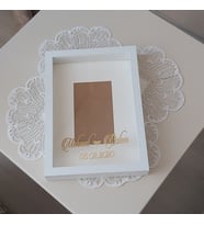 Kişiye Özel İsimli 21x30 cm Verda Anı Çerçevesi-Derin Anı Çerçevesi 4,5 cm derin Ahşap Özel Kaplama Çerçeve