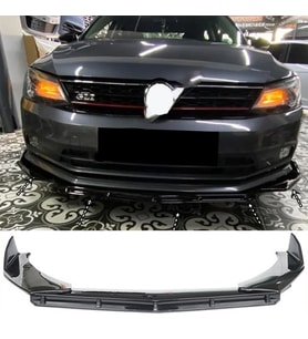 Vw Jetta Mk6 Ön Lip Parlak Siyah 3 Prç Brabus Kırılmaya Dayanıklı ABS