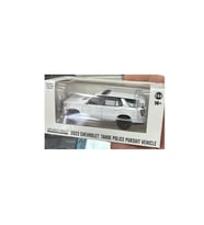 Greenlight 2022 Chevrolet Tahoe Police Pursuit Vehicle Beyaz 1/64 Model Araba