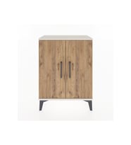 Arges Komodin 2 Raflı 2 Kapaklı 60x30x80 Aytaşı-Çam