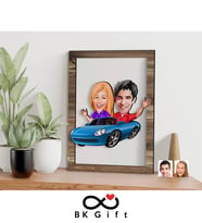 BK Gift Kişiye Özel Sevgililer Karikatürlü 3D Ahşap Tablo, Sevgiliye Hediye, Sevgililer Günü Hediyesi, Yıl Dönümü Hediyesi, Doğum Günü Hediyesi-52