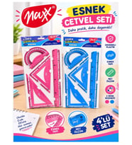 Maxx Esnek Renkli Cetvel Seti 4Lü Mx-1304 Karışık - 1 adet