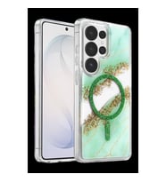 Northcity Onegif Samsung Galaxy S26 Ultra Lotus Simli Magsafe Kapak - Yeşil