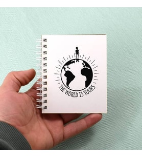 The World is Yours Tasarım Hediyelik Not Defteri