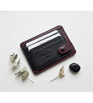 %100 Hakiki Deri Trend Model Minimalist Unisex Kredi Kartlık Ve Cüzdan Ebatlar 11,5 cm /8,5 cm