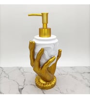 Dekoratif Lüks Sıvı Sabunluk Sarı Altın Gold Figür Şampuanlık Duş Krem Jeli Şişesi