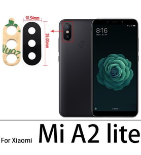 Tkgz Xiaomi Mİ A2 LİTE Arka Kamera Camı Lens Yapışkanlı