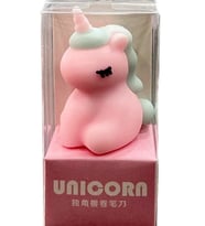 Unicorn Kalemtraş 3D Şekilli Silikon Kalemtraş - Pembe- 1 Adet