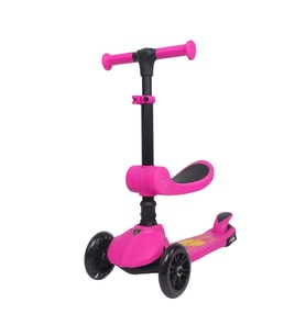 L52In1-P Lamborghi̇ni̇ Li̇sansli Katlanir Oturakli Işikli Scooter Pembe