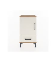 Arges Komodin 2 Raflı Tek Çekmeceli Tek Kapaklı 44x30x80 Çam-Aytaşı