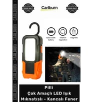 Özel Üretim Güçlü COB Taşınabilir Çalışma Projektör Pilli Çok Amaçlı LED Işık Mıknatıslı Kancalı