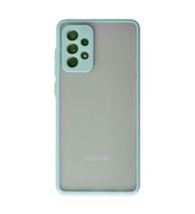 Samsung Galaxy A72 Kılıf Montreal Silikon Kapak - Turkuaz