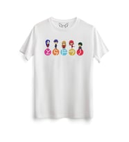 Taradora Resimli  Baskılı Beyaz Tshirt