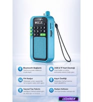 C9 Bluetooth Şarjlı Radyo USB & TF Kart Okuyucu Deprem Çantasına Uygun FM Radyo