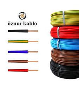 2,5 Nya Kablo % 100 Bakır Mavi Renk 100 m 2,5 Nya