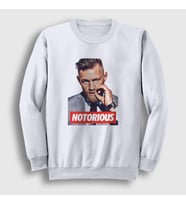 Presmono Unisex Beyaz Notorious V3 Ufc Conor McGregor Sweatshirt 312357tt